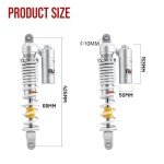 Adjustable Front Air Shock Absorbers for Yamaha ATV