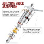 Adjustable Front Air Shock Absorbers for Yamaha ATV