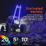 RGB LED Whip Light with Remote for ATVs
