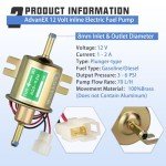 12V Electric Fuel Pump Kit with Hoses & Filters