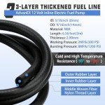 12V Electric Fuel Pump Kit with Hoses & Filters