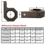 Horizontal Roll Bar Clamp for LED Lights & Whips