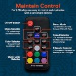 RGB LED Whip Light with Remote for ATVs