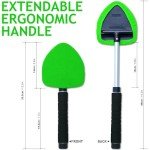 TAKAVU Extendable Window Cleaner Tool with Microfiber Bonnets