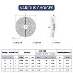 BATONECO 7" Universal Electric Radiator Fan Kit