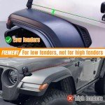 Jeep Wrangler JL Fender Flares Extension Protector Set