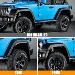Jeep Wrangler JL Fender Flares Extension Protector Set
