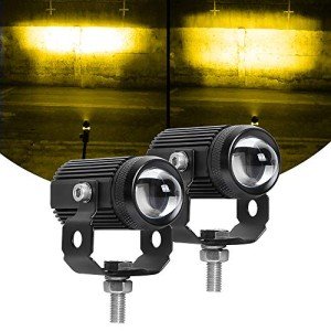 Amber LED Driving Lights for ATVs & Motorcycles