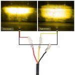 Amber LED Driving Lights for ATVs & Motorcycles