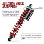Adjustable 410mm Aluminum ATV Shock Absorbers