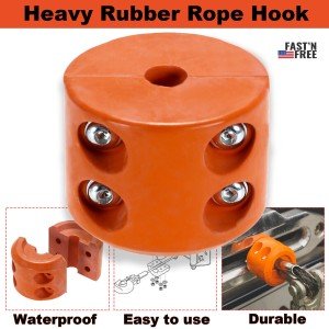 Orange Waterproof Winch Cable Hook Stopper for ATVs