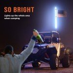 4FT LED Whip Light Antenna Flag for ATVs