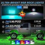 RGB Rock Lights for ATV, UTV, and Truck