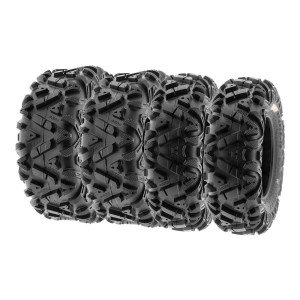 SunF Full Set ATV/UTV Tires - 25x8 & 25x10