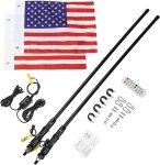 4FT LED Whip Light Antenna Flag for ATVs