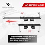 Adjustable UTV Overhead Gun & Bow Rack