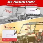StarknightMT Scratch-Resistant UTV Front Windshield
