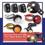 Universal ATV UTV Turn Signal Kit with Horn