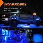 Nilight 8PCS Blue LED Truck Bed Light Kit