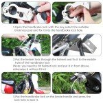 Heavy-Duty Handlebar and Helmet Lock Combo
