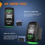 Nilight 7-Pin Rocker Switch for Winch Control