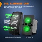 Nilight 7-Pin Rocker Switch for Winch Control