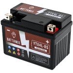 Battanux YTX4L-BS 12V 4Ah Battery for ATVs