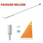 3FT Red LED Light Whip with Flag for ATVs