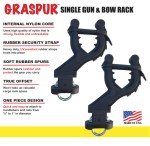 ATV UTV Single Grip Mount Rifle Bow Rack