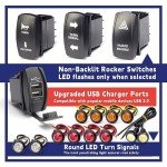 Universal ATV UTV Turn Signal Kit with Horn