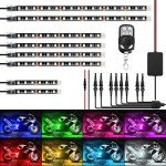 RGB LED Light Kit for Motorcycles - 8PCS