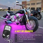 RGB LED Light Kit for Motorcycles - 8PCS