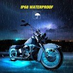 RGB LED Light Kit for Motorcycles - 8PCS
