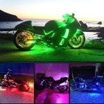 RGB LED Light Kit for Motorcycles - 8PCS