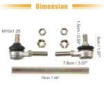 Steering Tie Rod End for 50cc-150cc ATVs - 2 Pack