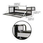 Universal Steel ATV Rear Rack Drop Basket