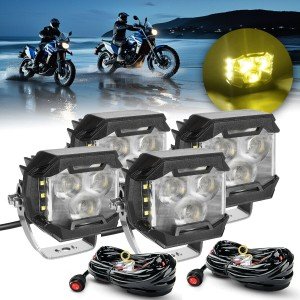 4X 3" Amber LED Fog Light Pods for ATV