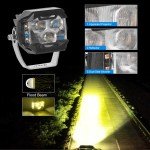 4X 3" Amber LED Fog Light Pods for ATV