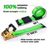 Heavy Duty ATV UTV Wheel Chock Tie-Down Kit