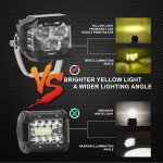 4X 3" Amber LED Fog Light Pods for ATV