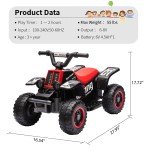 Kids 6V Power Wheels Off-Road ATV