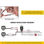 4X 3" Amber LED Fog Light Pods for ATV