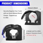 2-Pack Quick-Release Rubber Clamp for ATVs