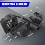 2-Pack Quick-Release Rubber Clamp for ATVs