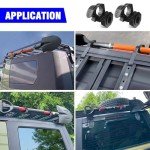 2-Pack Quick-Release Rubber Clamp for ATVs