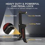 Heavy Duty Brake Pedal Lock for Vehicles