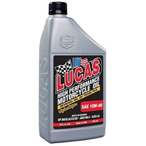 Lucas Oil High Performance 10W-40 Motorcycle Oil 1 Quart