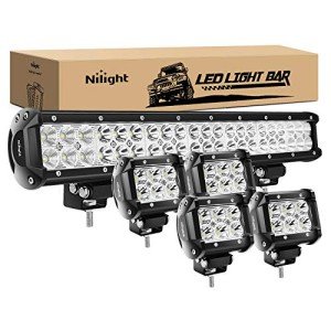 Nilight 20-Inch LED Light Bar with 4 LED Pods