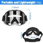 ATV & Dirt Bike Goggles - 2-Pack Safety Set