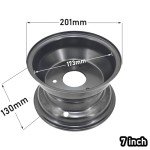 7" Black Wheel Rim for 110-125cc Go-Karts and ATVs